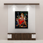 Frameless MAA Sherawali Vibrant Glass Wall Paintings