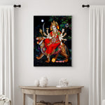 Frameless MAA Sherawali Vibrant Glass Wall Paintings