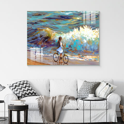 Abstract Frameless Beautiful Wall Painting for Home: Seaside Strolling
