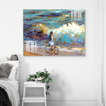 Abstract Frameless Beautiful Wall Painting for Home: Seaside Strolling