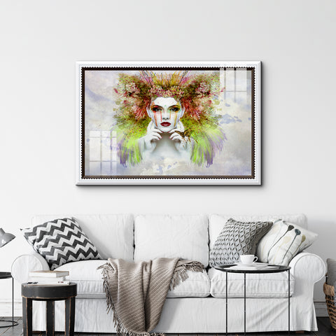 Frameless Wall Painting for Home: Acrylic Mystic Oil Art Splash