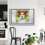 Frameless Wall Painting for Home: Acrylic Mystic Oil Art Splash