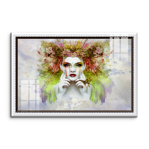 Frameless Wall Painting for Home: Acrylic Mystic Oil Art Splash
