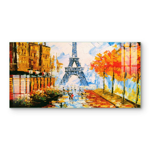 Digital Art Wall Painting for Home: Beautiful Eiffel Tower Art