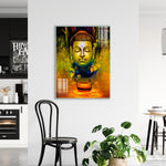 Beautiful Gautam Buddha Wall Painting On Glass