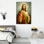 Beautiful Jesus Christ Wall Painting on Glass