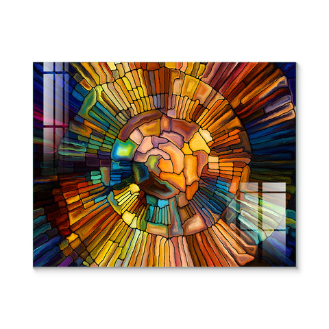 Digital Glass Prints: Beyond Tiles Modern Mosaic art Painting