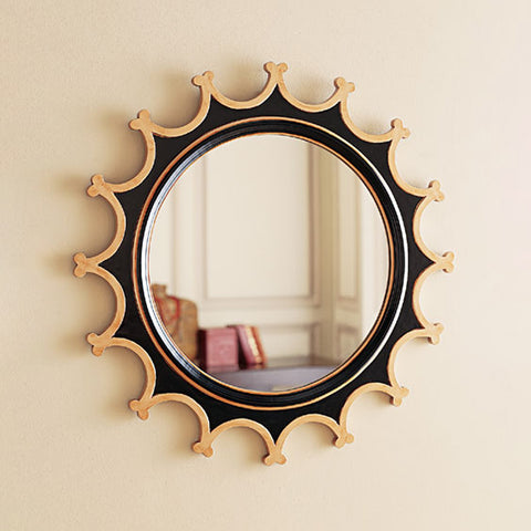 Decorative Mirror - Black Gold Flora Garden