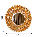 Decorative Mirror - Golden Rose Garden