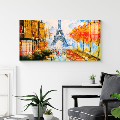 Digital Art Wall Painting for Home: Beautiful Eiffel Tower Art