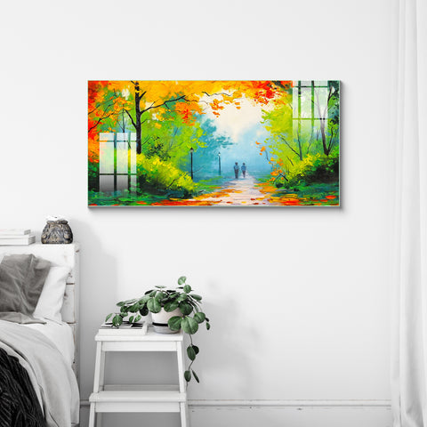 Digital Art Wall Painting for Home: Nature landscape forest Painting