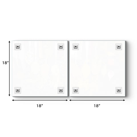 Multi Frame Abstract Colourful Wall Painting for Living Room: Modern Stain Art set of 2pcs