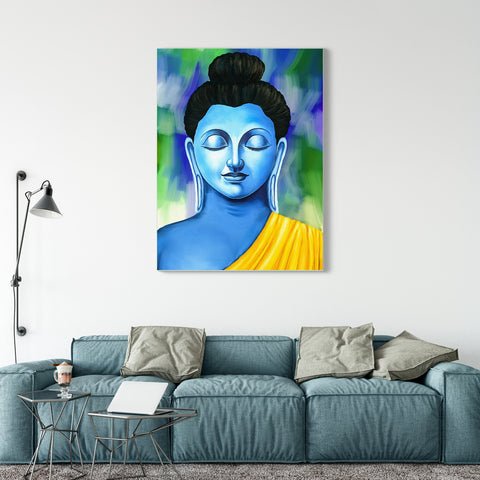 Frameless Beautiful Wall Painting for Home: Gautam Buddha