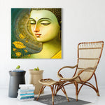 Frameless Wall Painting for Home: Vintage Gautam Buddha
