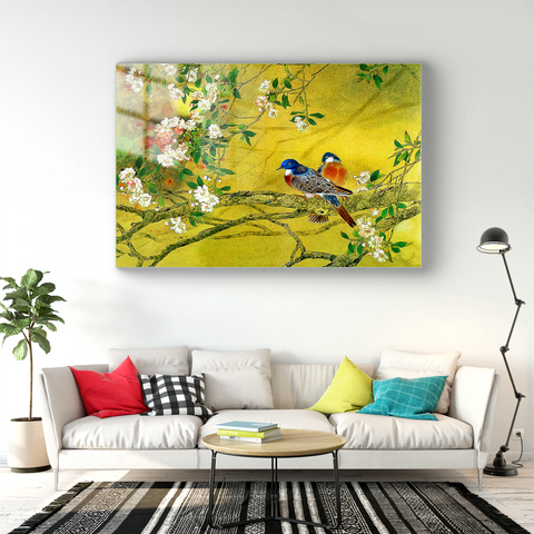 Enchant Your Home with Medieval Birds: Glass Wall Art
