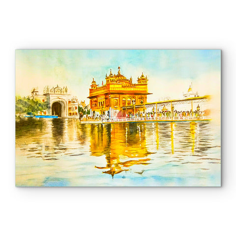 Golden Temple Glass Wall Paintings