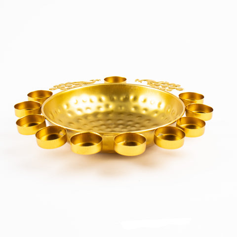Beautiful Peacock Urli Bowl
