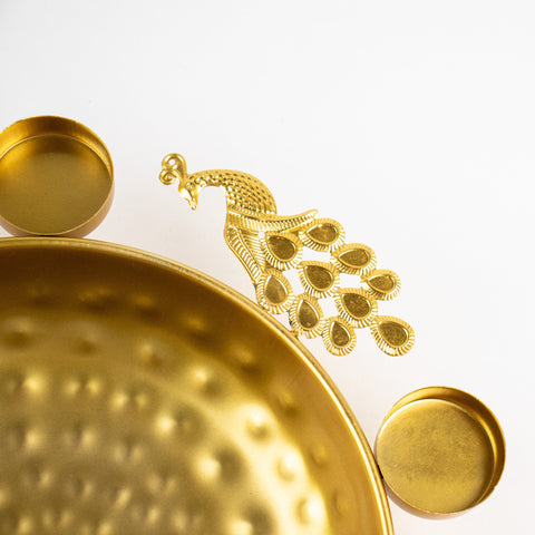 Beautiful Peacock Urli Bowl