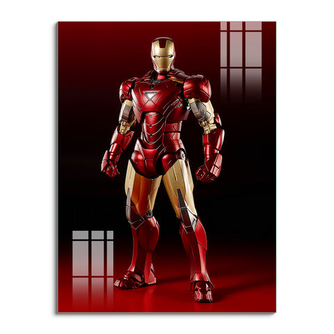 Frameless Beautiful Glass Wall Painting for Home: IRON MAN MARK 35