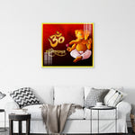 Lord Shree Ganeshay Namah Glass Paintings