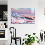 Abstract Frameless Wall Painting for Home: Lost Silence
