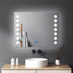 Moon Gleam Illuminated Dots - LED Bathroom Mirror - Natural White Light
