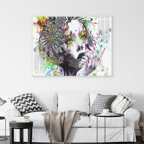 Frameless Beautiful Wall Painting for Home: Multicolour Abstract Marilyn Monroe Pop Art