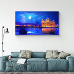 Night View Golden Temple, Shri Harmandir Sahib Glass Wall Painting