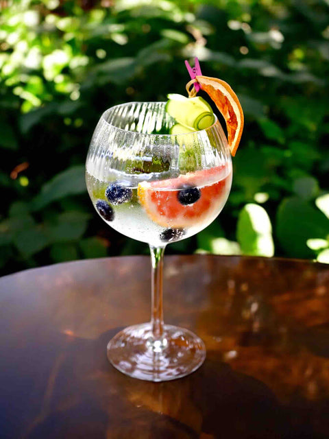 Ribbed Wine Glass White box - Set of 6Pcs