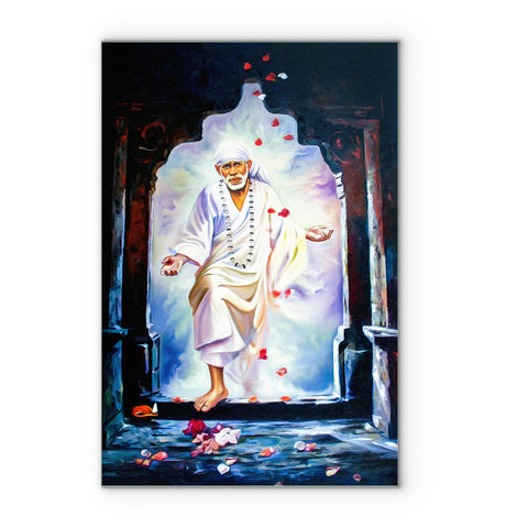 Sai BABA Glass Wall Paintings