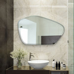 Oval Blob Bevelled Frameless Mirror for Bathroom