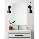 Frameless Rectangular Beveled Wall Mirror for Bathroom, Wall Mount Mirror, Washbasin Mirror