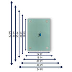 Frameless Rectangular Beveled Wall Mirror for Bathroom, Wall Mount Mirror, Washbasin Mirror