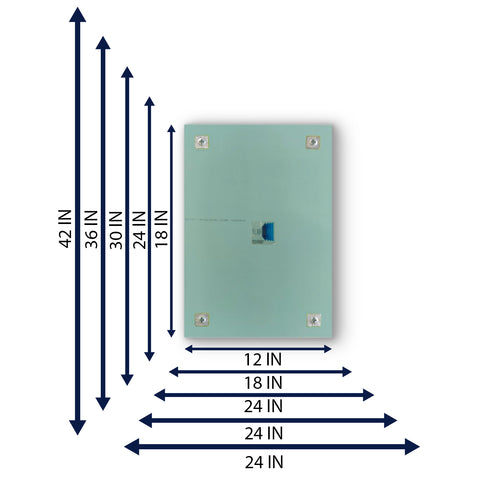 Frameless Rectangular Beveled Wall Mirror for Bathroom, Wall Mount Mirror, Washbasin Mirror