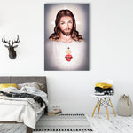 The Beautiful Sacred Heart Jesus Christ Glass Wall Paintings