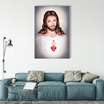 The Beautiful Sacred Heart Jesus Christ Glass Wall Paintings