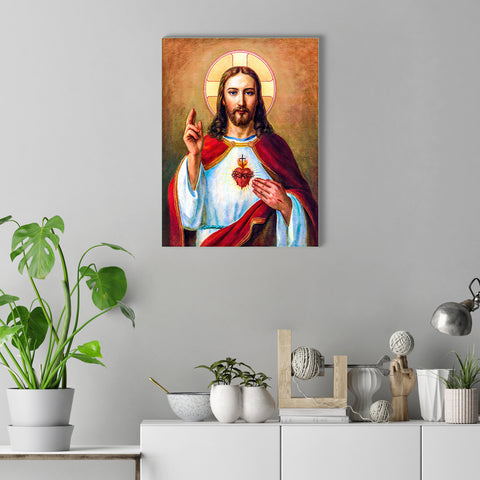 Jesus Christ - Wall Painting on Glass