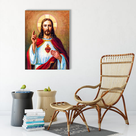 Jesus Christ - Wall Painting on Glass
