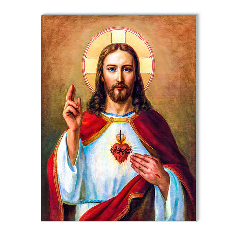 Jesus Christ - Wall Painting on Glass