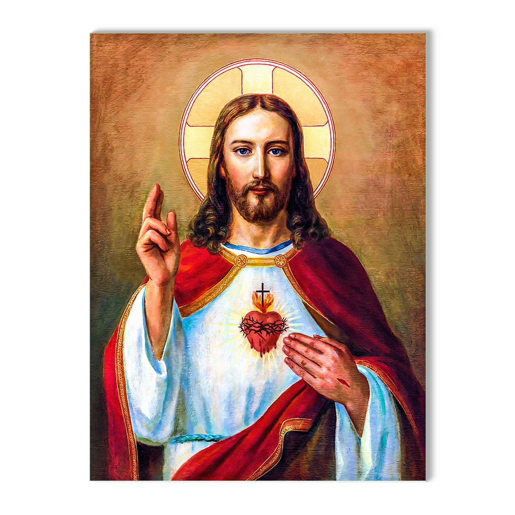 Jesus Christ - Wall Painting on Glass