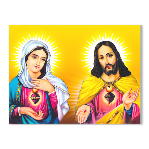 Mother Mary & Lord Jesus Glass Painting