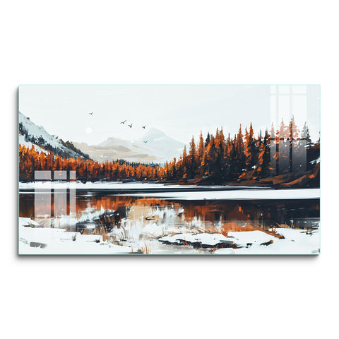 Digital Art Wall Painting for Home: Serenity Landscape Paintings