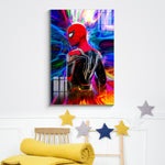 Frameless Beautiful Wall Painting for Home: Spider-Man Nostalgic Art