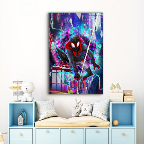 Frameless Beautiful Wall Painting for Home: Spidey Cool Art