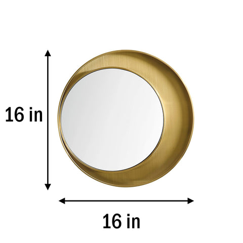 Stylish Golden-Radiant Framed-Mirror