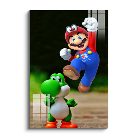 Frameless Beautiful Wall Painting for Home: Super Mario Fun Art