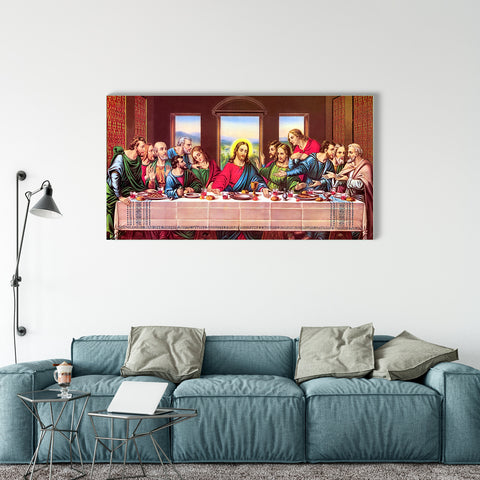 The Last Supper Glass Wall Paintings