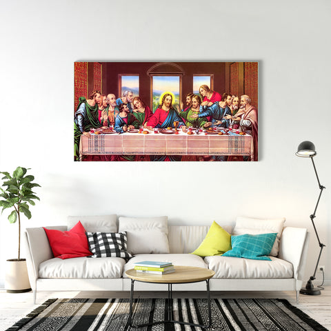 The Last Supper Glass Wall Paintings
