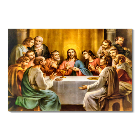 The Last Supper Modern Art Glass Wall Painting