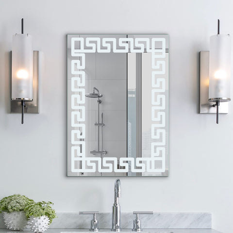 Zigzag - Frameless Frosted Mirror